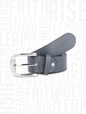 Metronaut Men Casual Grey Genuine Leather Belt