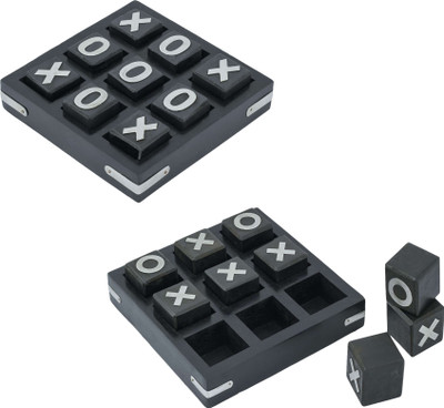 

Craft Art India Wooden Puzzle Tic Tac Toe Indoor / Outdoor Board Game-Set Of 2 Pcs {SIze(Inch):1.18x6.69x6.69 /665 GR/CHD27802} Board Game