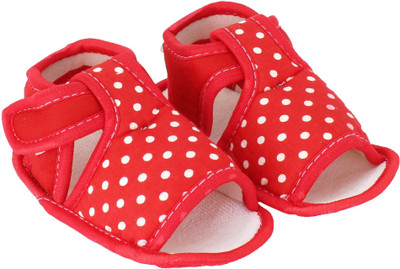 

Neska Moda Dotted 6 To 12 Month Baby Booties(Toe to Heel Length - 11 cm Red)