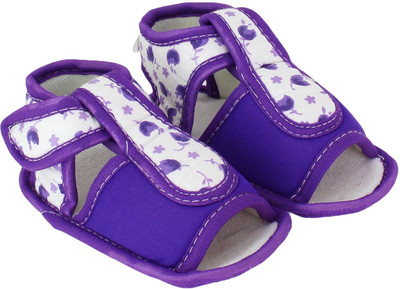 

Neska Moda Floral 6 To 12 Month Baby Booties(Toe to Heel Length - 11 cm Purple)