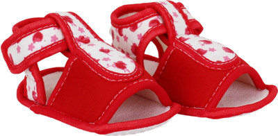 

Neska Moda Floral 6 To 12 Month Baby Booties(Toe to Heel Length - 11 cm Red)