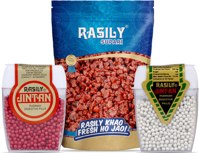 

rasily Red jintan Silver Jintan 10 pcs each & Supari 1 pouch Combo Pan, Silver mint, pudina pills, supari, betel nut Mouth Freshener(Pack of 3)