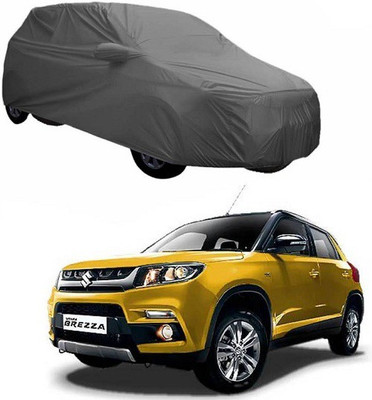 Dutek Car Cover For Maruti Suzuki Vitara Brezza (With Mirror Pockets)(Grey)