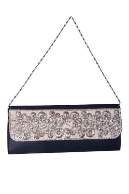 

Mahadev Exports Party Black Clutch