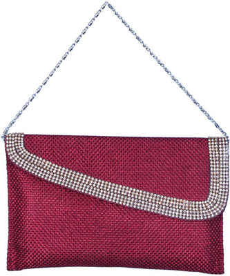 

Mahadev Exports Party Red Clutch