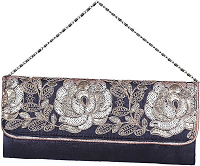 

Mahadev Exports Party Black Clutch