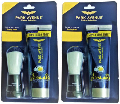 

Park Avenue Shaving Cream Lemon Storm 84g x 2 + Shaving Brush x 2(Set of 4)