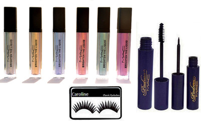 

Caroline Eyelashes , Padma Eyeliner And Mascara , Brighten The Liquid Pigment Pack Of 6(Set of 9)