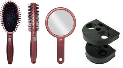 

AASA Professional Saloon Use Hair Brush Set For Men And Women Use(Set of 4)