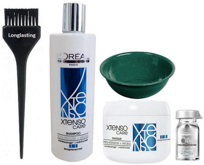 

longlasting Hair Brush, X-tenso Care Shampoo, Masque, Stimulating Concentrate, Bowl(Set of 5)