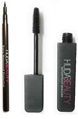 

Huda Beauty Liquid Mattee EYE -MAKE UP PACK WITH EXTRA PROTECTIVE EYE LINER & EYE MASCARA PACK(Set of 2)