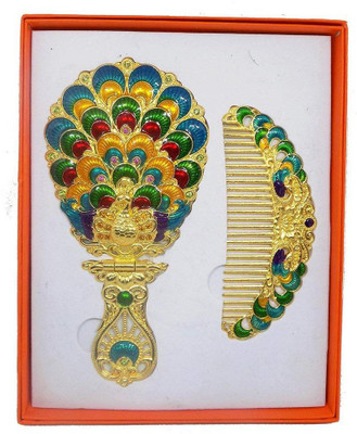 

EKAN Vintage Hand-Mirror with Comb for Home and Parlour Use(Set of 2)