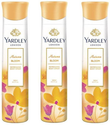 

Yardley London deo PACK OF 3 Body Spray - For Women(450 ml)