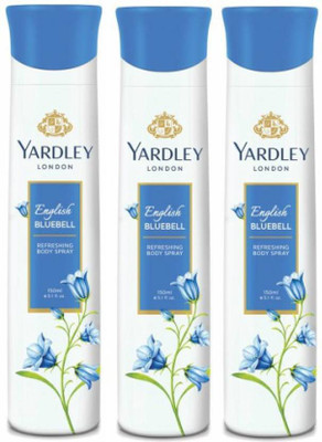

Yardley London english bluebell deo PACK OF 3 Body Spray - For Women(450 ml)
