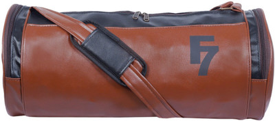 

Skycandle 3 Zip Leather 30 L Tan Sports Duffle Bag Gym Bag(Brown)