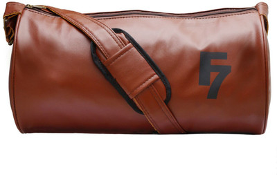 

Skycandle Leather Tan Travel Duffel Bags, 25 L Gym Bag(Brown)