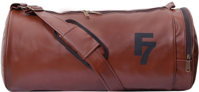 

Skycandle 2 Zip Leather 30 L Tan Sports Duffle Bag Gym Bag(Brown)