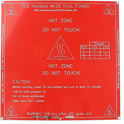 

Vertex 3D Print MK2B Heated Bed 214 * 214mm for Prusa Mendel MK2B for 3D Printer Miscellaneous Electronic Hobby Kit
