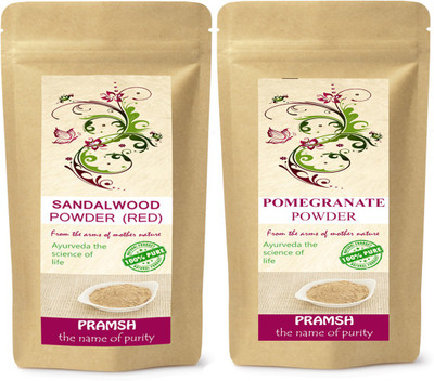 

PRAMSH Premium Quality Red Sandalwood 100gm & Pomegranate Peel 300gm Powder Combo(400 g)