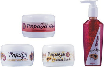 

Adidev Herbals Ayurvedic Skin Brightening Papaya Fairness Pack 400 g(Set of 4)