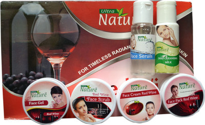 Ultra Nature D&A Red Wine Facial Kit 340 ml
