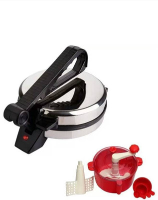 

Feather COMBO OF ROTI MAKER AND DOUGH MAKER Roti/Khakhra Maker(Silver)