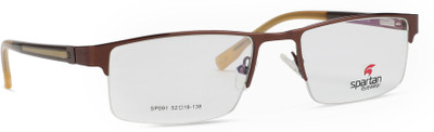 Spartan Half Rim Rectangle Frame(52 mm