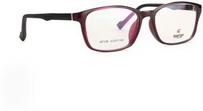 Spartan Full Rim Rectangle Frame(51 mm