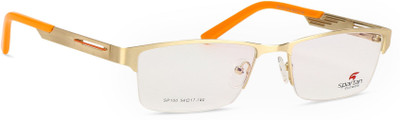 Spartan Half Rim Rectangle Frame(54 mm
