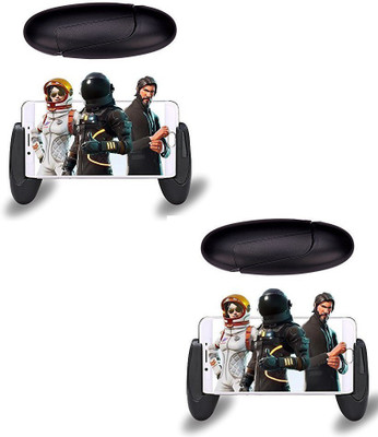 

ROQ Set of 2 Portable Grip Handle Extended Mobile Game Controller Gamepad for Andriod & IOS Gaming Accessory Kit(Black, For Android, iOS)