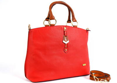 

librose Hand-held Bag(Red, Brown), Brown;red