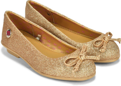 

Barbie Girls Slip on Ballerinas(Gold, Golden