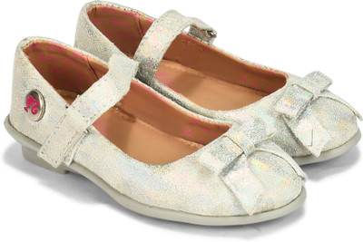 

Barbie Girls Velcro Ballerinas(Silver, Holographic