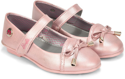 

Barbie Girls Velcro Ballerinas(Pink, Baby pink