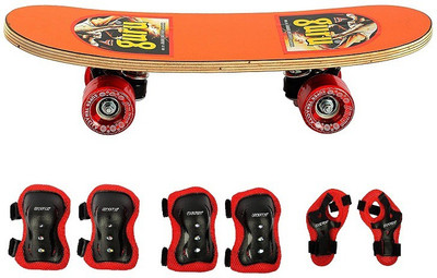 

Krazy Fitness Tenacity Skateboard 17'X5'inches + 3 in 1 Multi-Sport Protection Skating Kit
