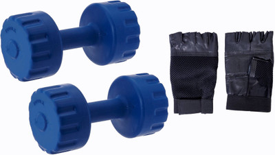 

Star X 2KG Pair PVC Dumbbells With Gym Gloves Gym & Fitness Kit
