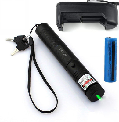 

CASON Rechargeable Green Laser Pointer Pen Light 200 mw 532 nm High Power for Presentation Pointer Projector Outdoor Travel Pen Disco Light with Safety Key & Charger(532 nm, GREEN)