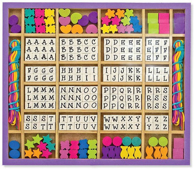 

ToyVilla Wooden Stringing Beads ABC and Shapes for Kids(Multicolor)