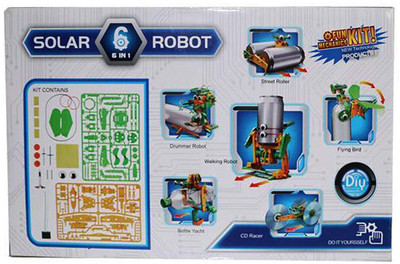 

Bestie Toys 6 in 1 Solar Robot Educational Toy Transform Into Different Model(Multicolor)