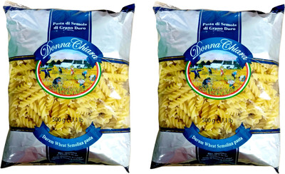 Donna Chiara Durum Wheat Semolina Fusilli Pasta(Pack of 2, 1000 g)
