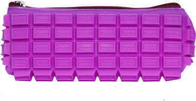 

ERA INNOVATIVE GIFTING New Silicon Pencil Cases Chocolate Pattern Pencil Bag for Kids/Children Art EVA Pencil Box(Set of 1, Purple)
