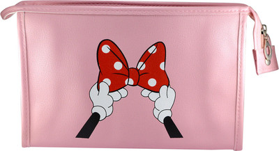 

Saamarth Impex Minnie Mouse Bow Solid Printed Purple Woman Handbag ,Girls Wallet Money Makeup Bag Cosmetic Bag(Pink)