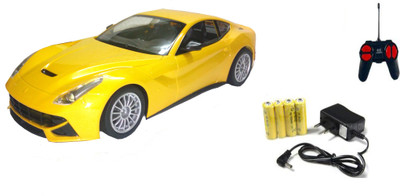 

TALKING GANESHA RC 1:16 Scale Ferrari F12 Rechargeable Car with Headlights & Taillights - Yellow(Yellow)