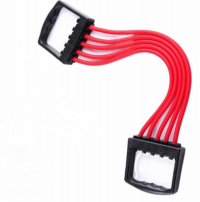 FOX Adjustable Muscle Pulling 5 Rubber Chest Expander, Resistance Tube(Red)