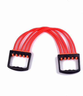 

AIBANI Chest Expender 5 Latex Cord With Double Handle Resistance Tube(Multicolor)