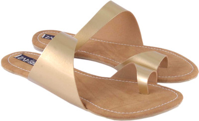 

ZAISHA Women Gold Flats