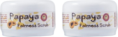 Adidev Herbals Papaya Fairness (Pack of 2) Scrub(300 g)