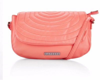 

Caprese Women Casual Pink PU Sling Bag