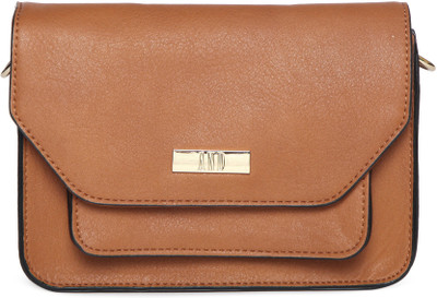 

AND Women Casual Brown PU Sling Bag