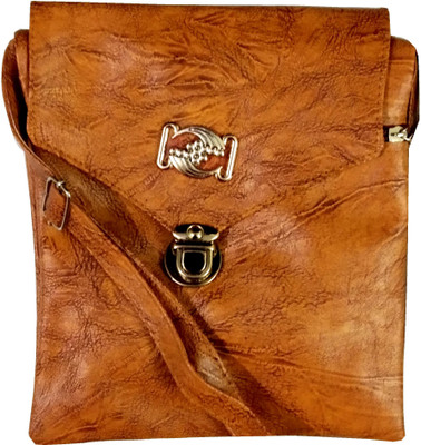 

Amazeballs Girls Casual Brown Leatherette Sling Bag
